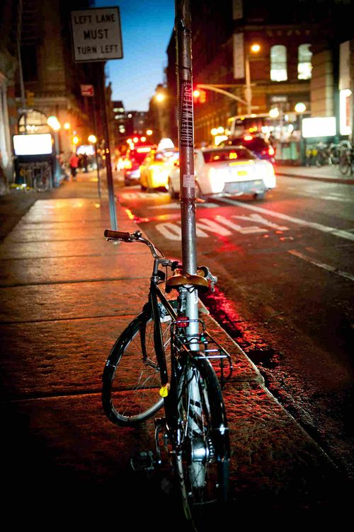 Bike on New York City Street