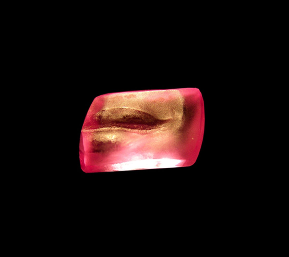 Gem Sculpture of Ruby Lips, unset