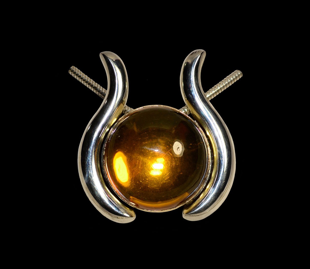 Sally's Amber Pendant set in Sterling Silver