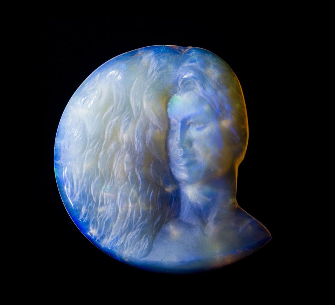 Australian Opal Gem Sculpture 32 ct. Girl