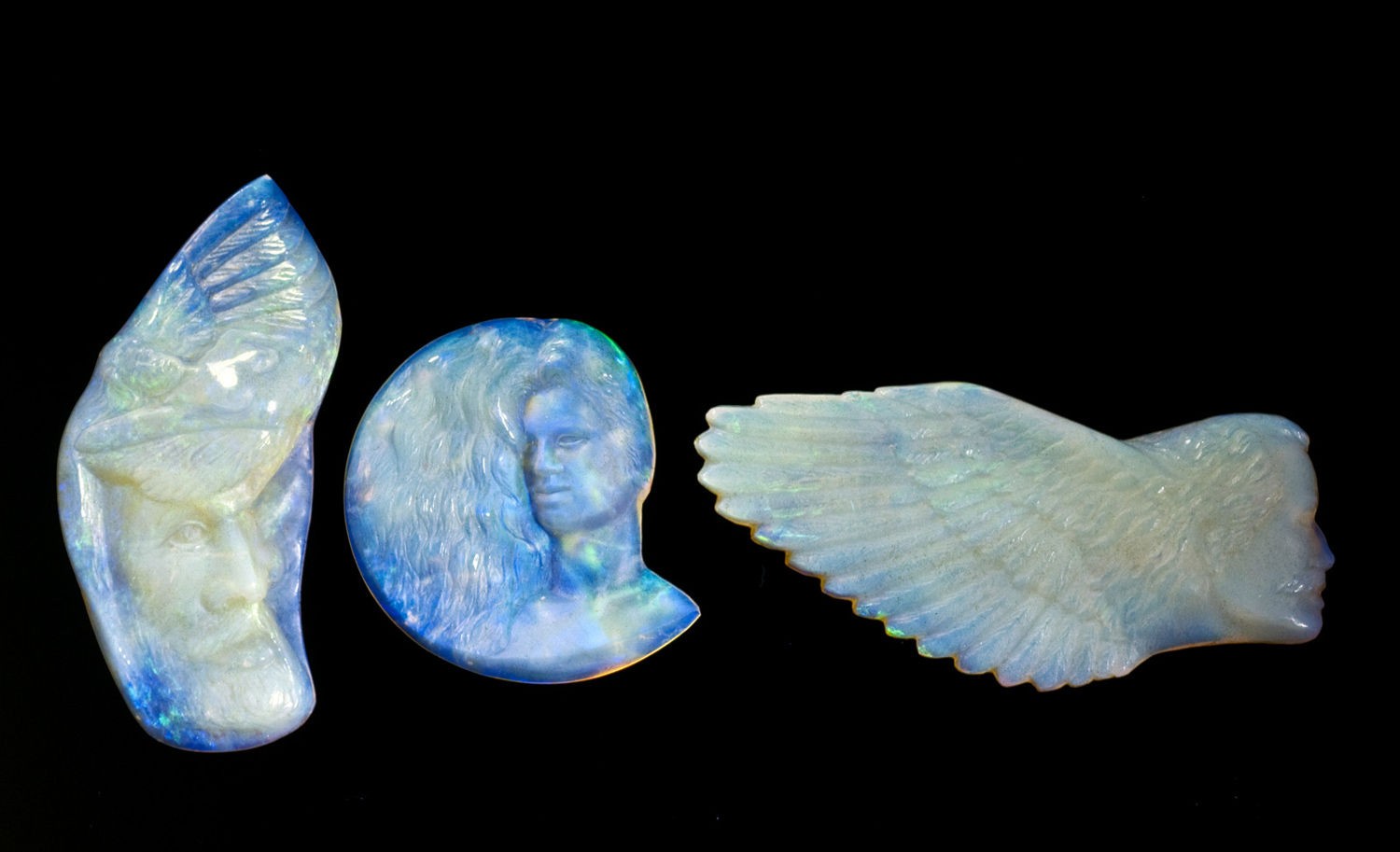 Opal Gem Sculptures, 3 Stories