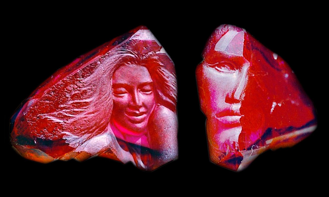 Chatham Ruby 212 ct. Gem Sculpture 2 views