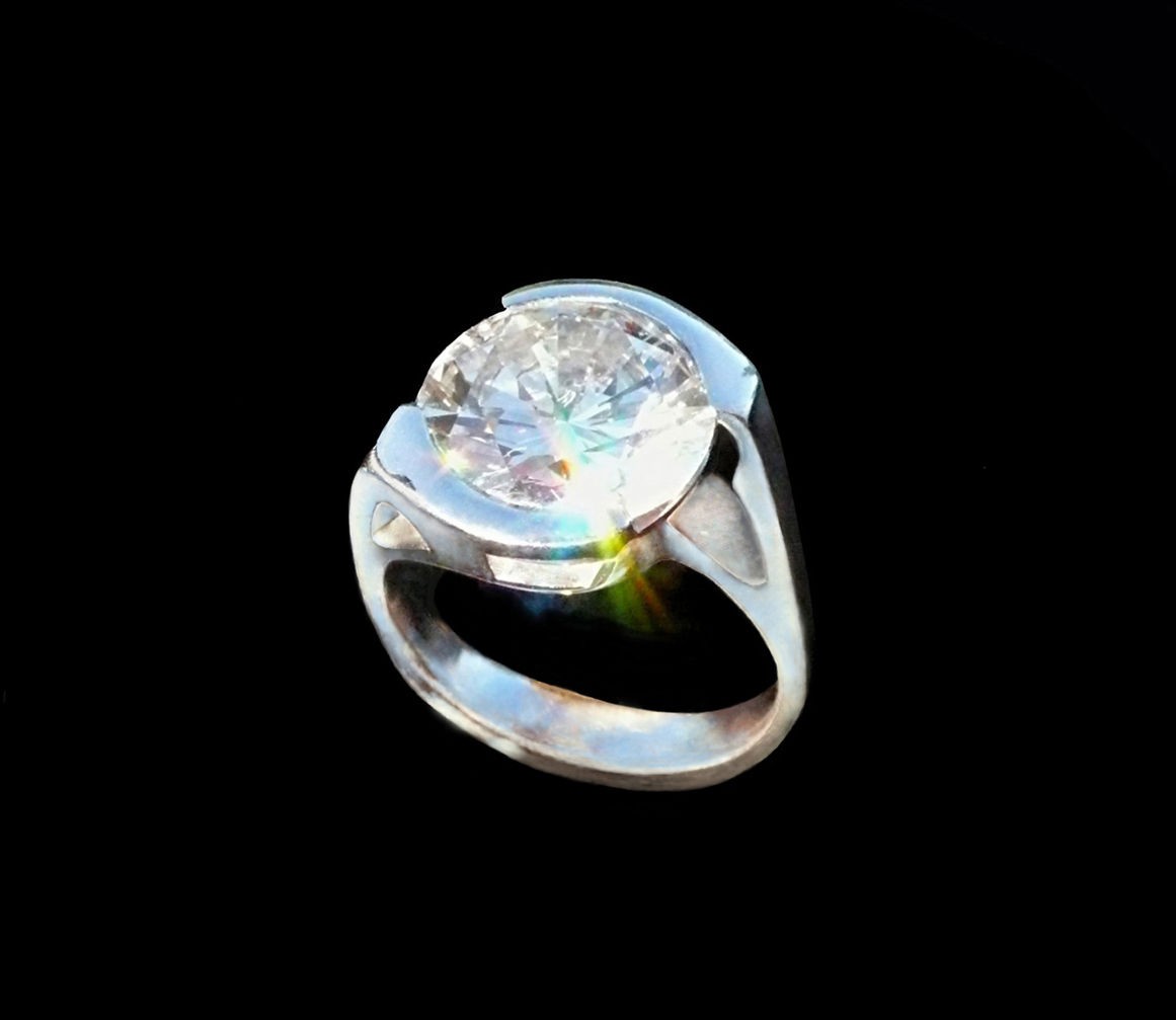 Diamond 4 ct. and Platinum dia. Engagement Ring