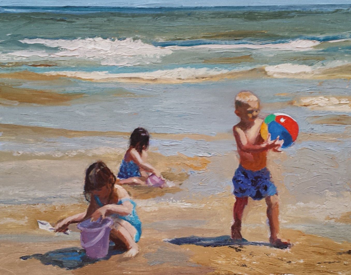 Children on Montrose Beach
