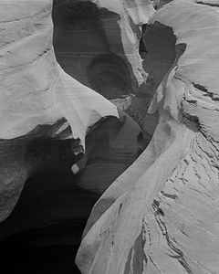Sandstone Sculpted By A Tributary To Glen Canyon, Utah, 1962