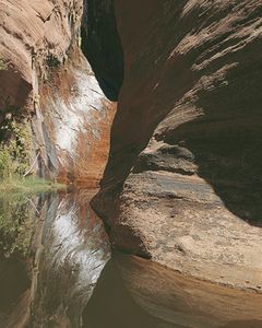 Plunge Pool, Tributary To Coyote Gulch, now Grand Staircase Escalante National Monument, Canyons, Utah, copyright Philip Hyde 1978.
