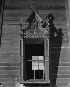 Window Detail, Water Tower Near Masonic Temple, Mendocino, California.