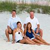 Family photo on beach