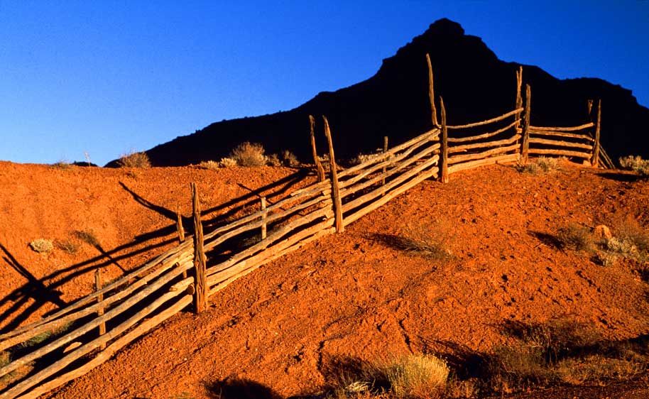 Back road scene on the way to Moab, UT Castle Valley Fence