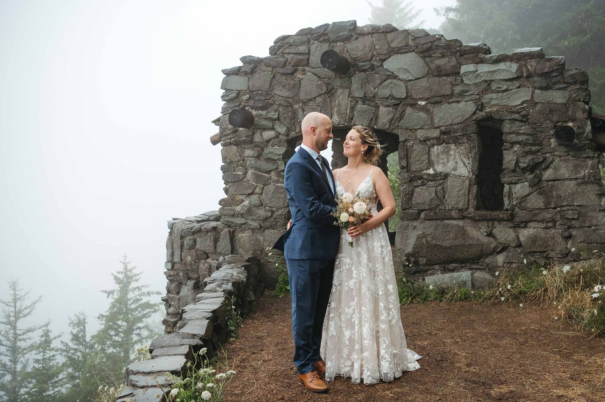 Cape Perpetua elopement portraits