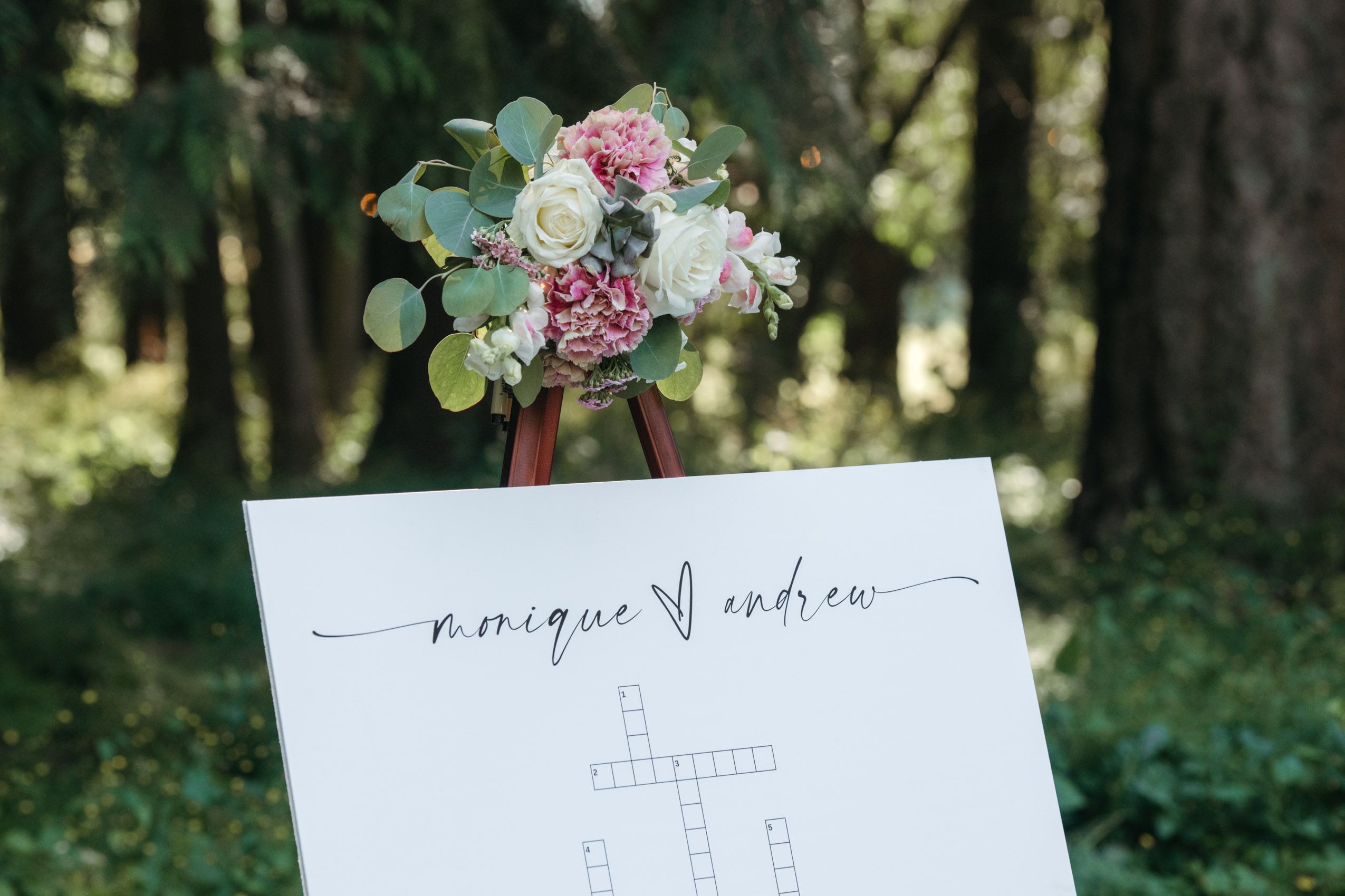 Scrabble wedding details