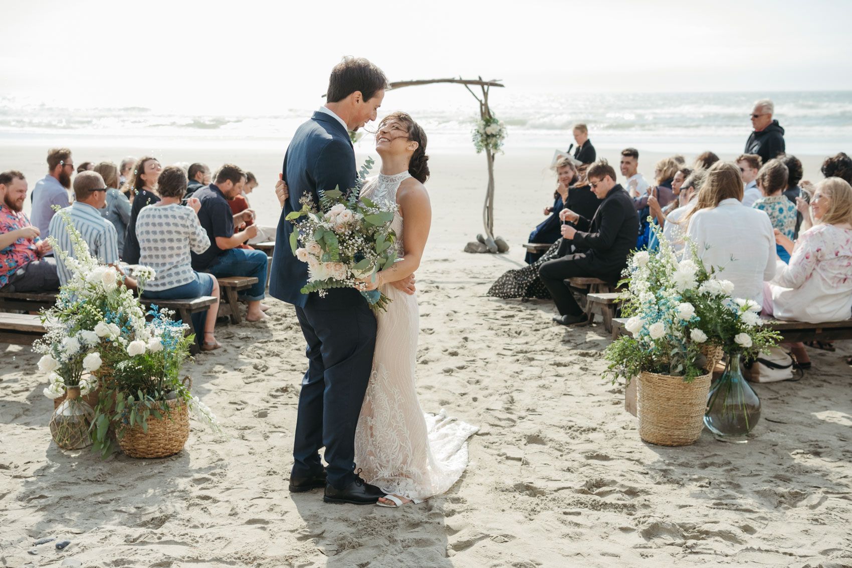 Oregon Coast beach ceremony