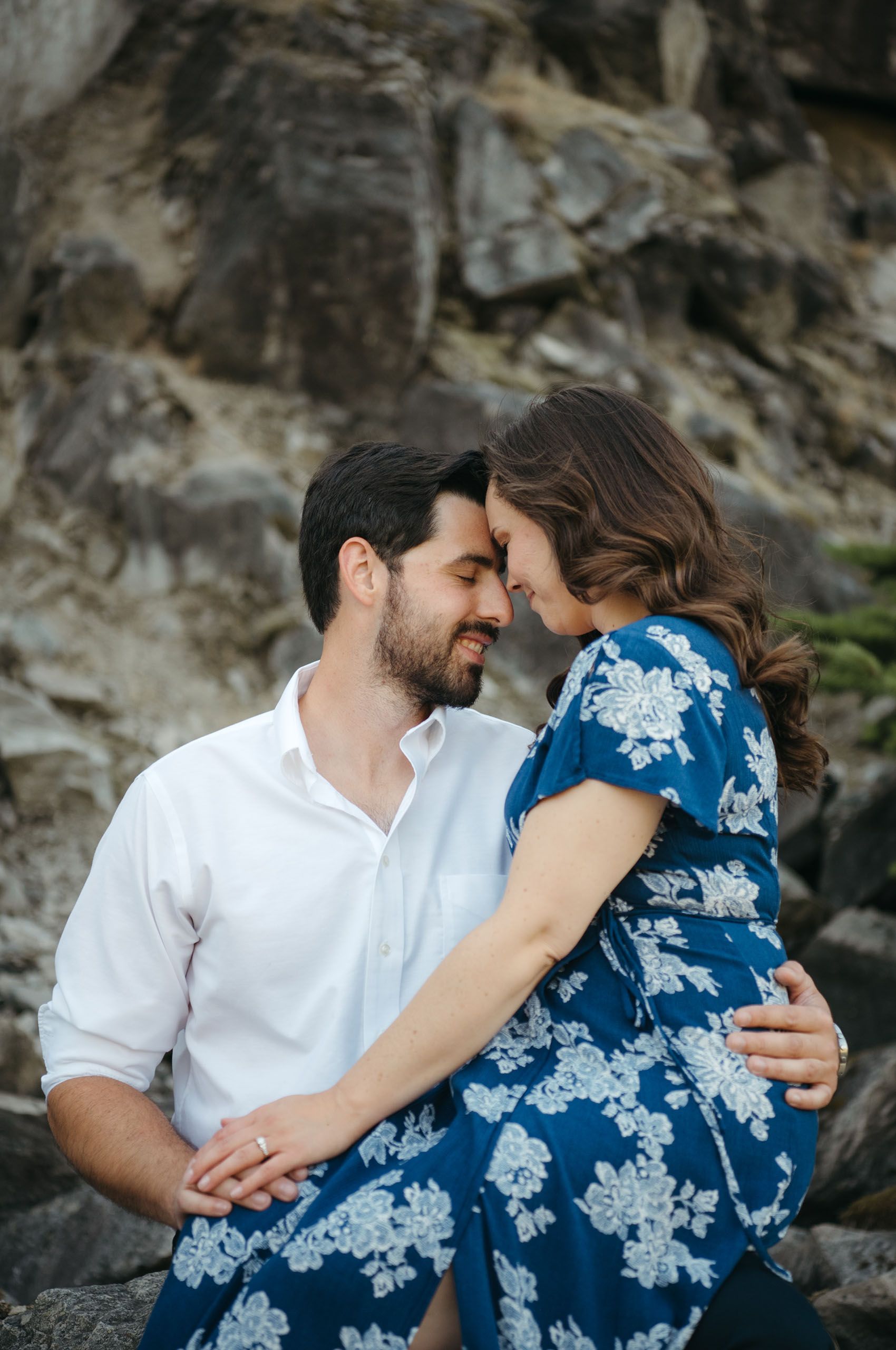 Government Cove engagement photos