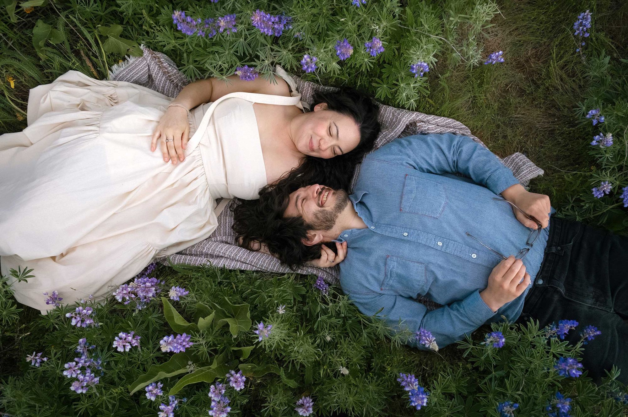 wildflower engagement session