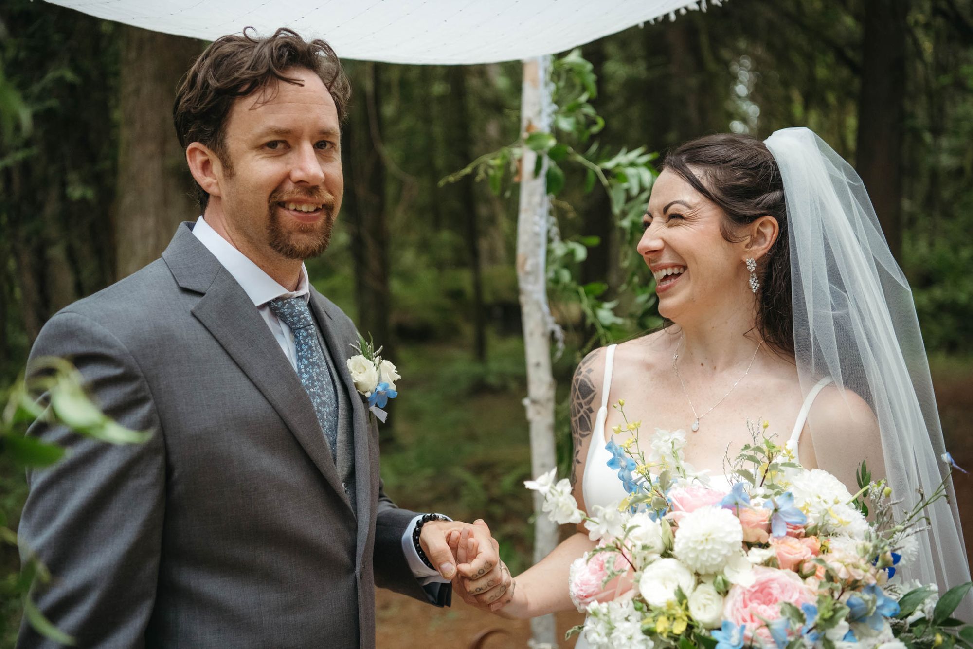 Bride and groom portraits