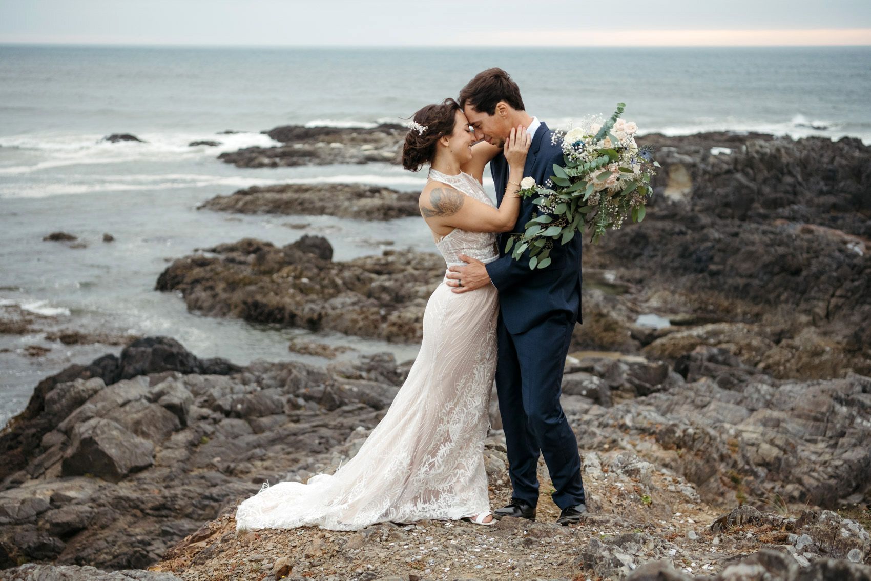 Stunning oregon coast wedding