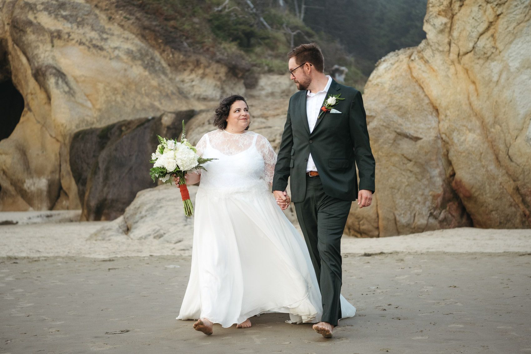 Arch Cape Oregon Elopement