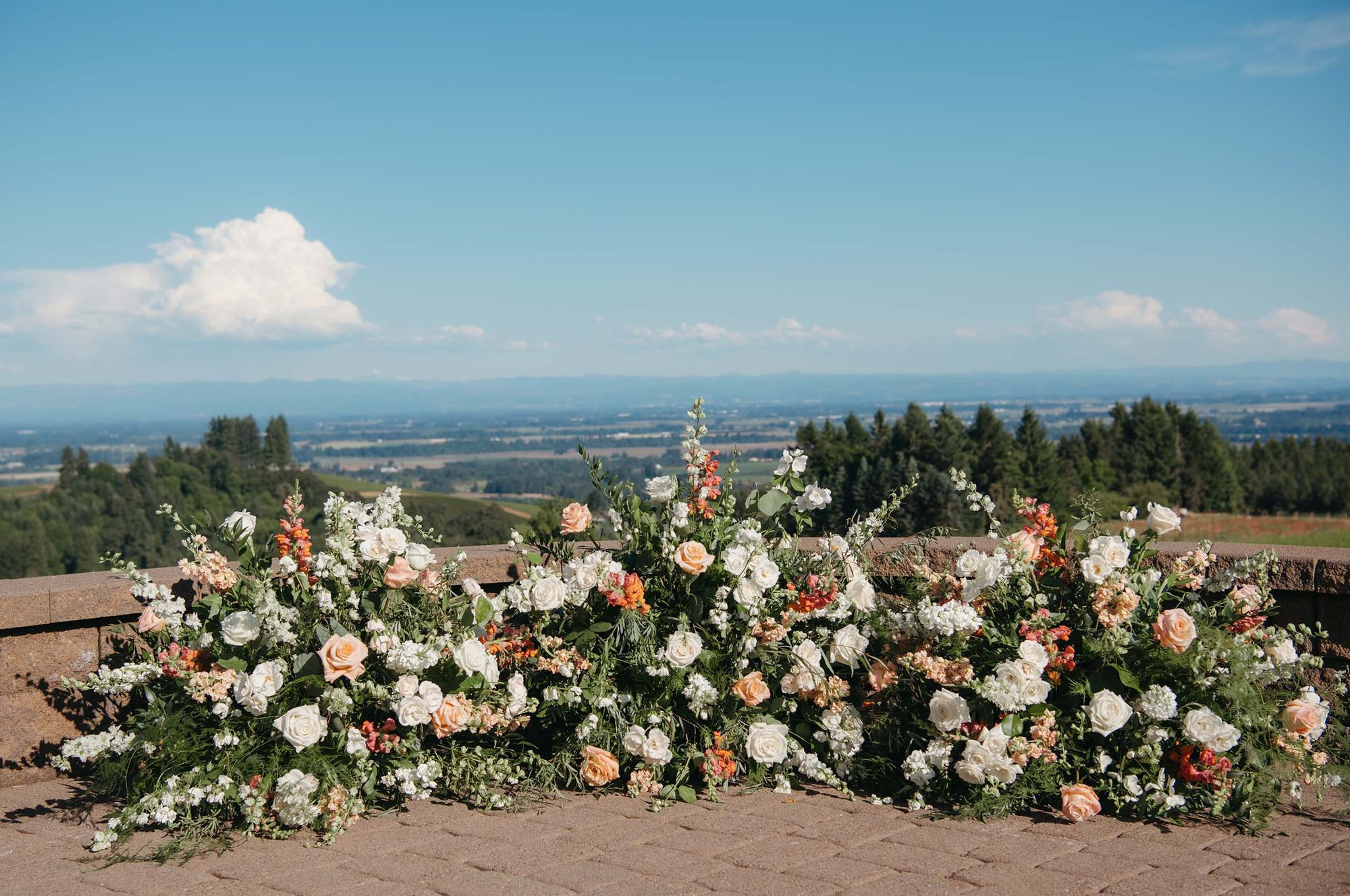 Vineyard wedding details