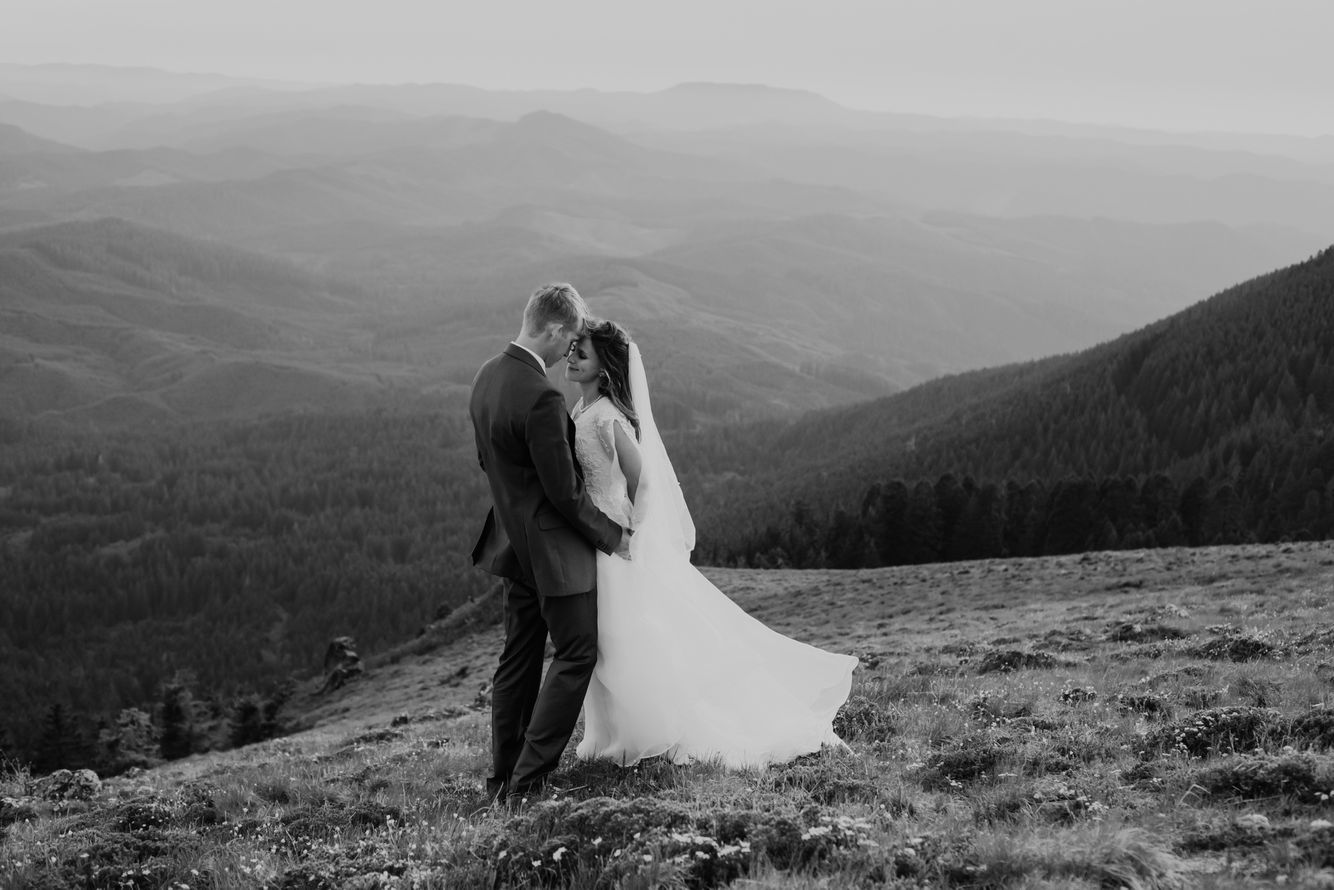 Marys Peak wedding portraits