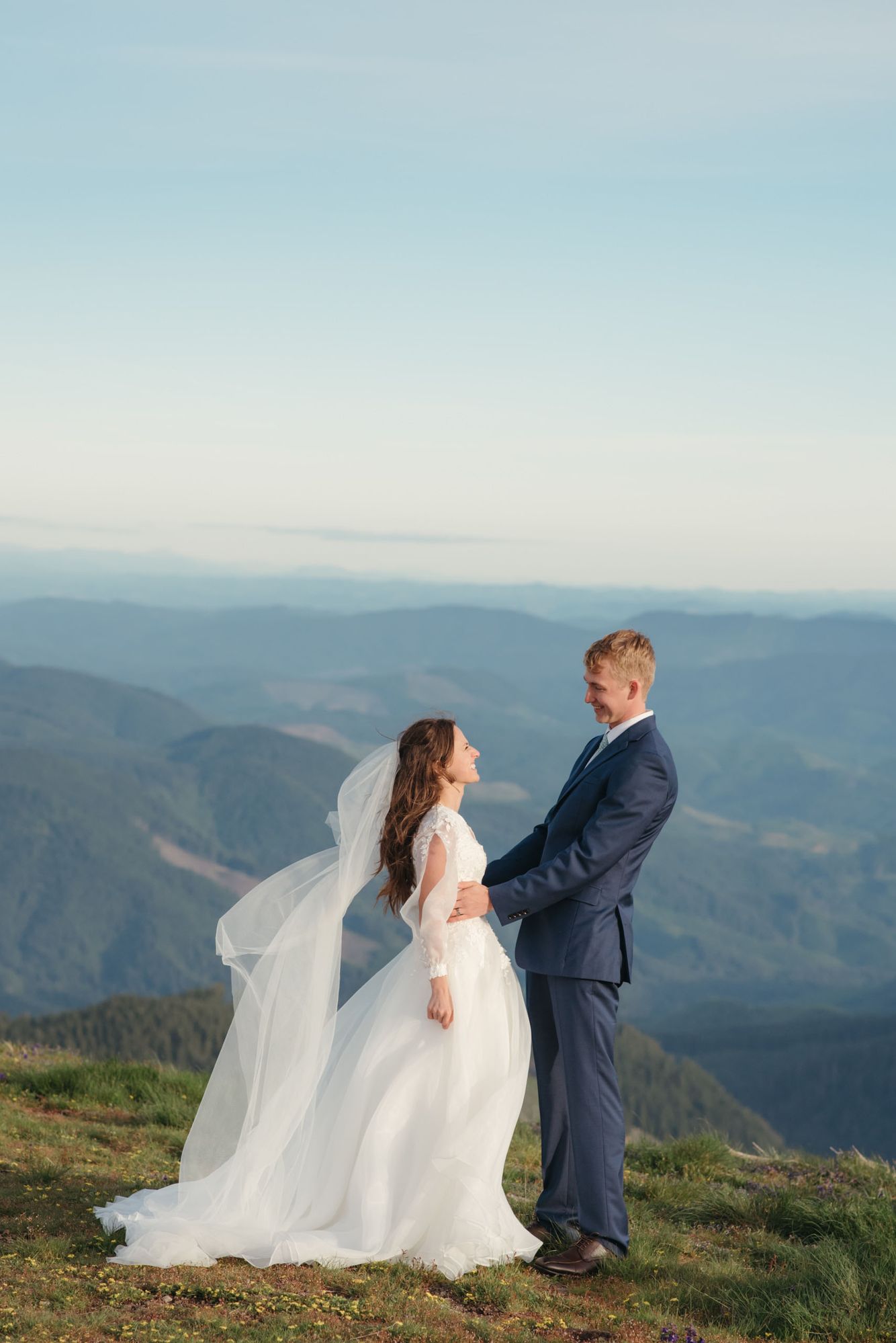 Marys Peak wedding portraits