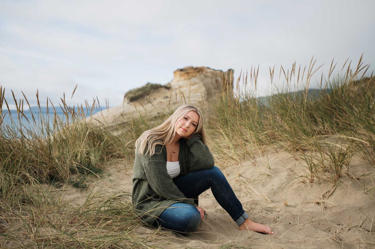 Cape Kiwanda senior potraits
