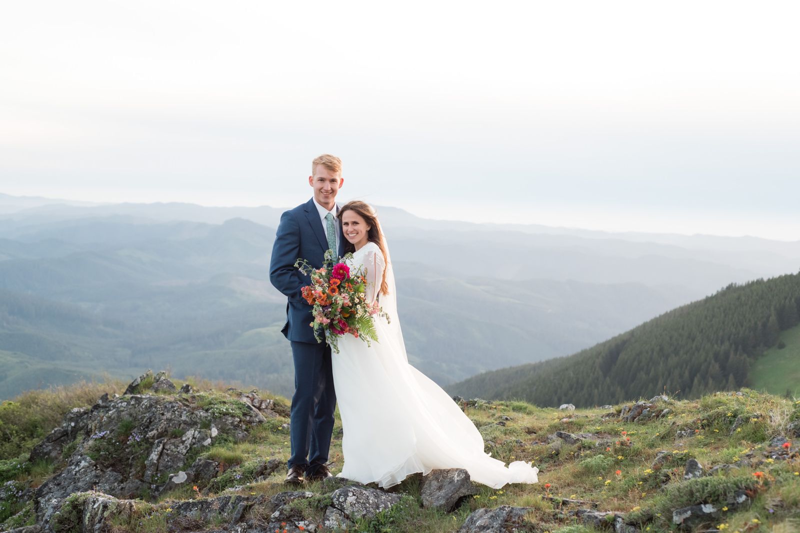Wedding photos at Marys Peak