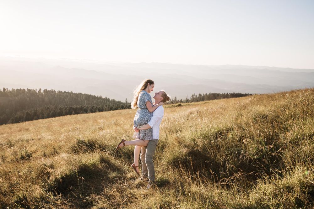 Marys Peak engagement photos