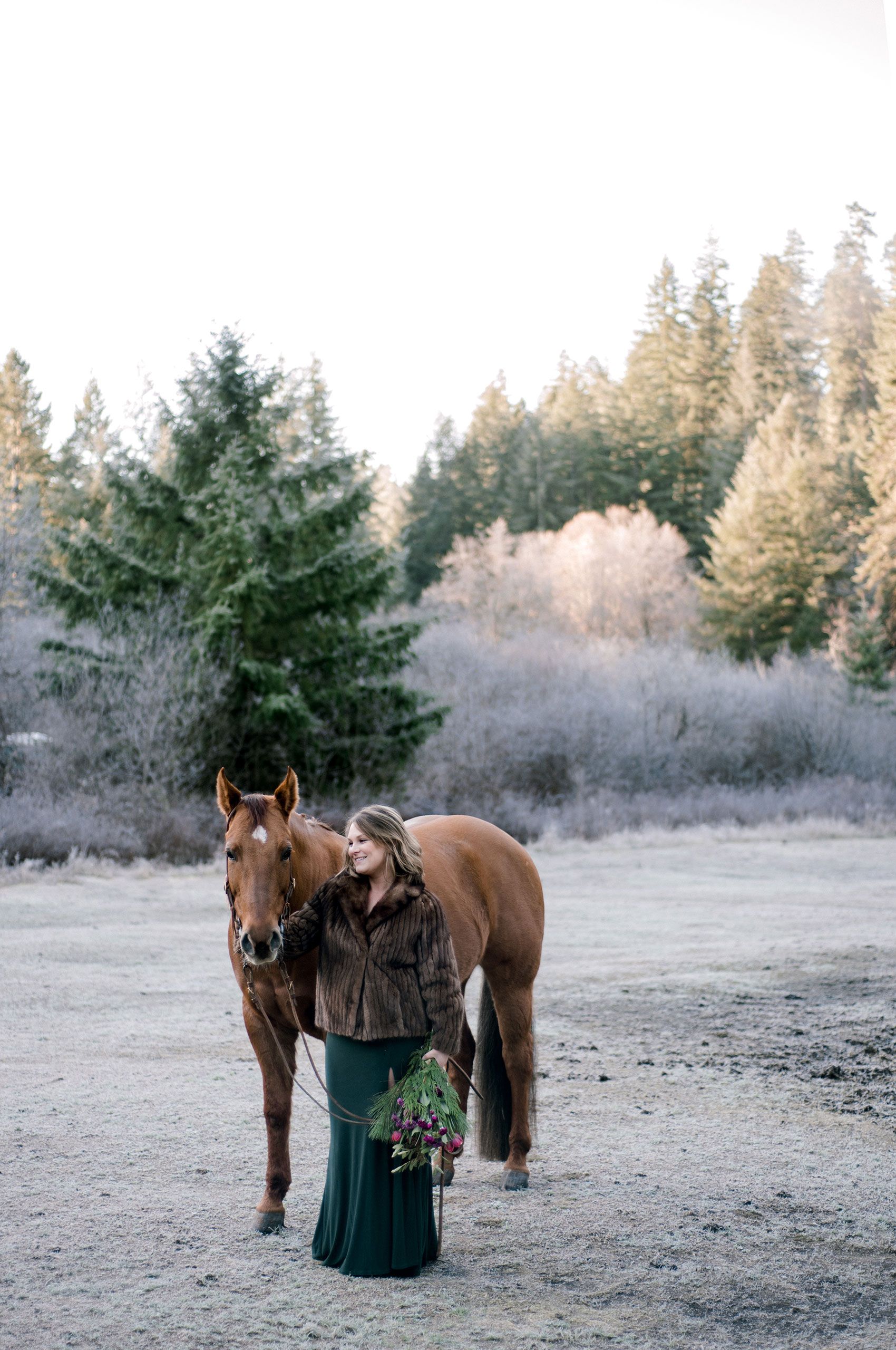 Winter portrait session