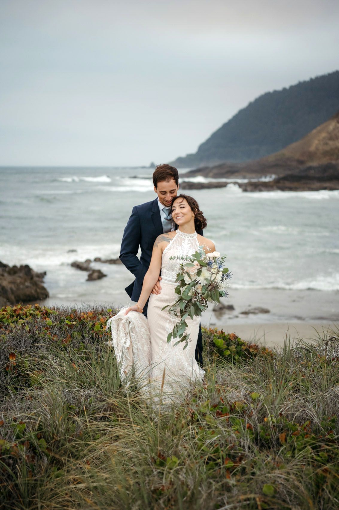 Moody Oregon Coast wedding