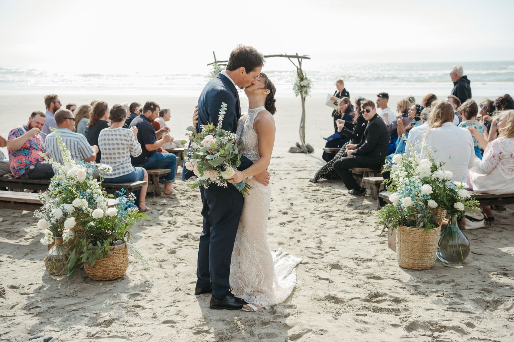 Oregon Coast beach ceremony