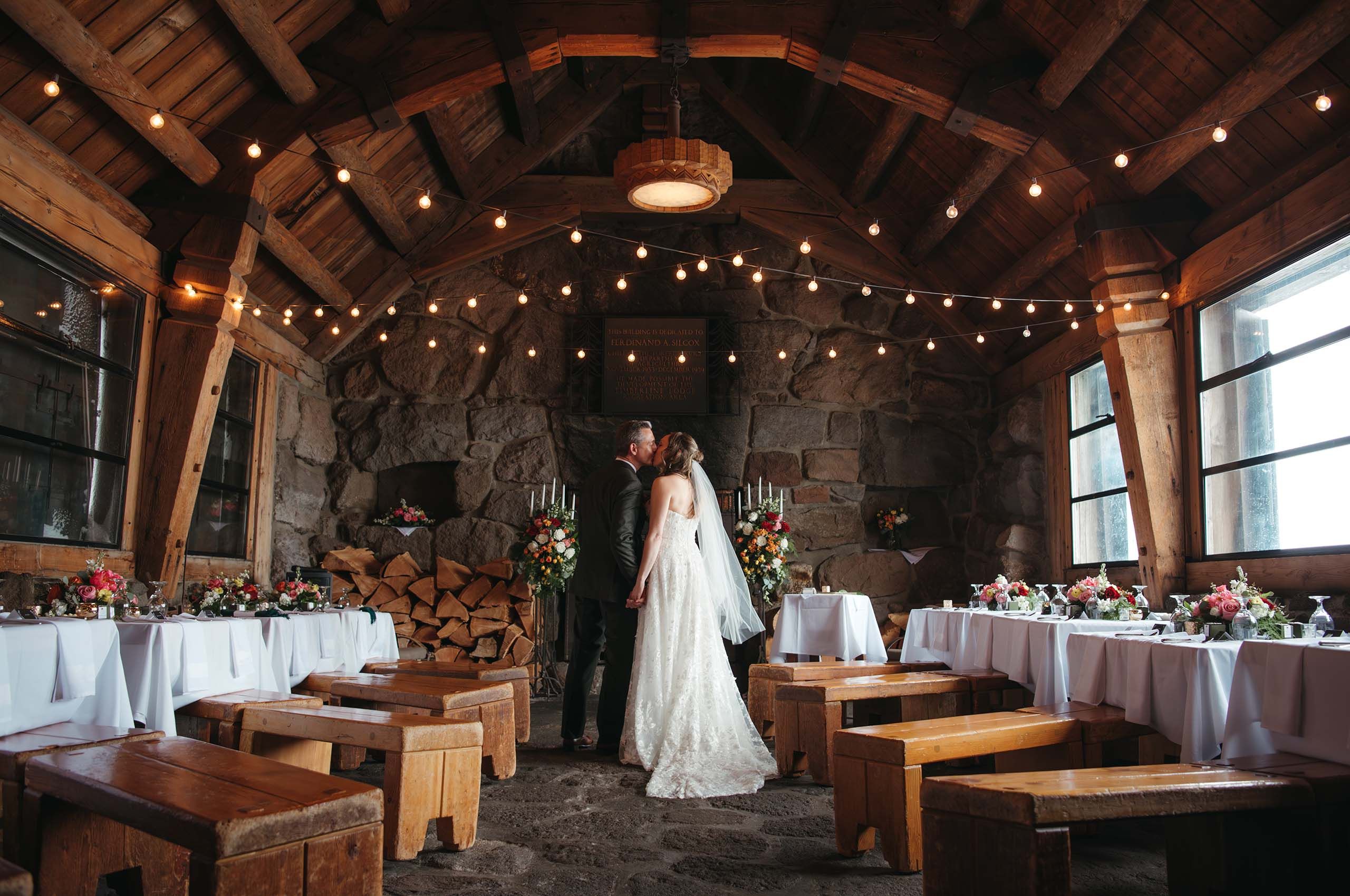 Wedding portraits at Silcox Hut