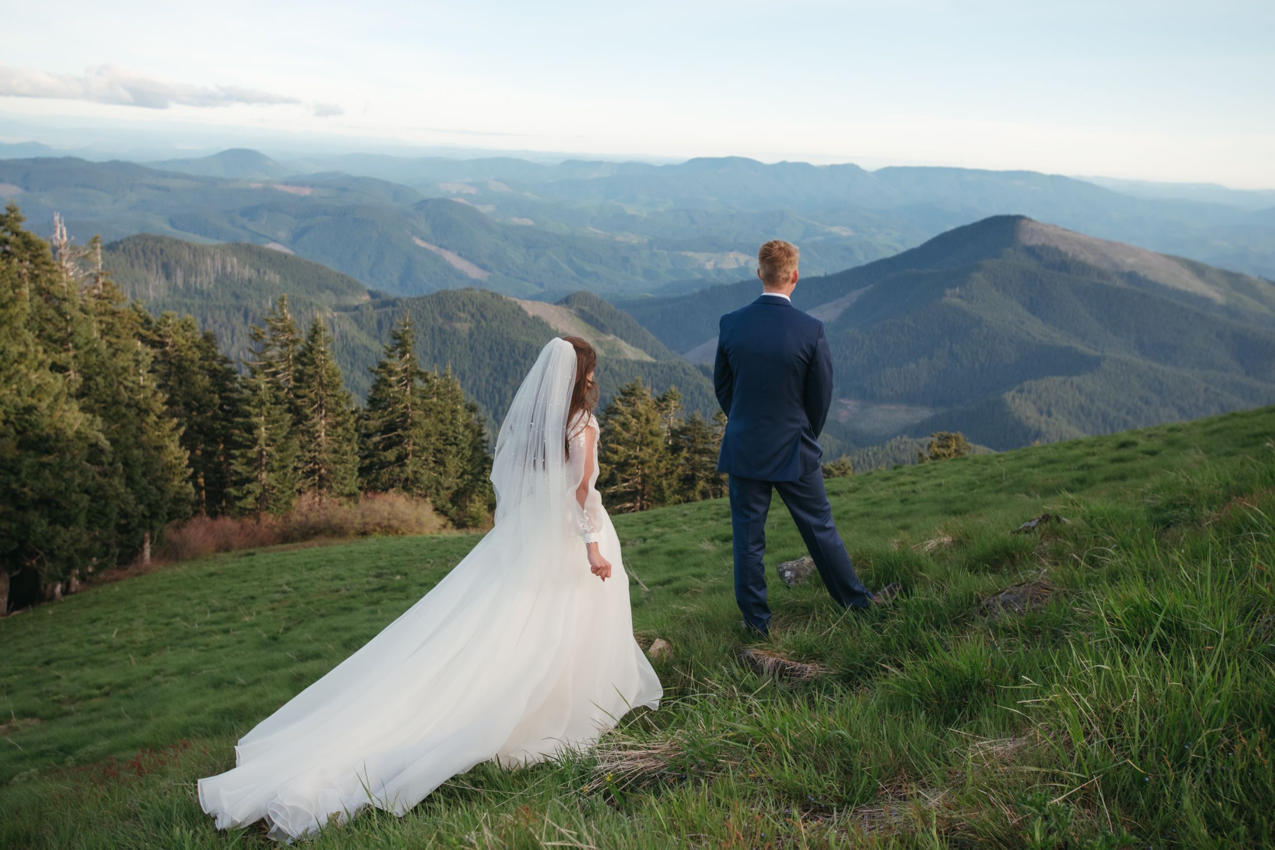 First look with a mountain view