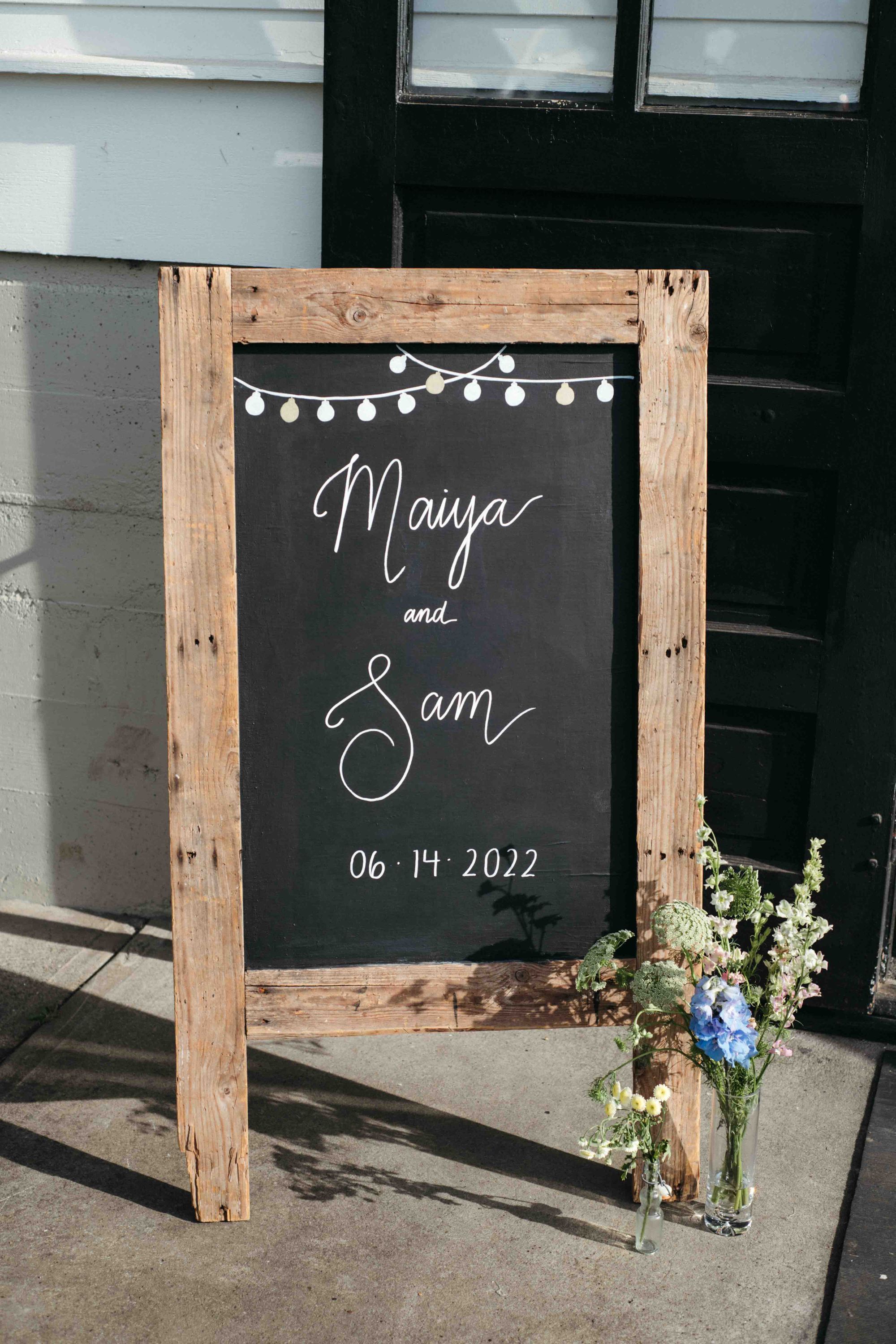 Wedding sign