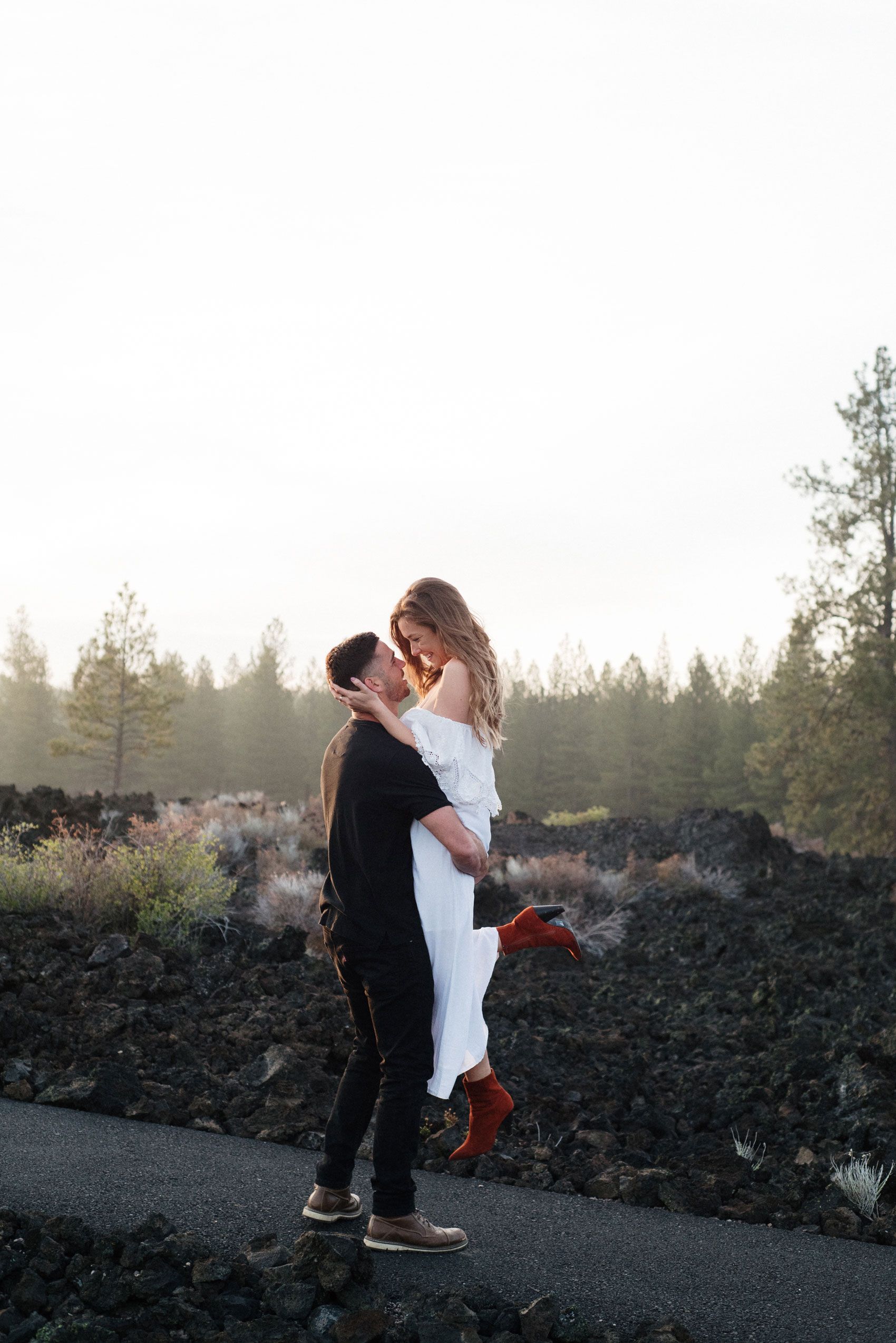 Sunrise engagement session