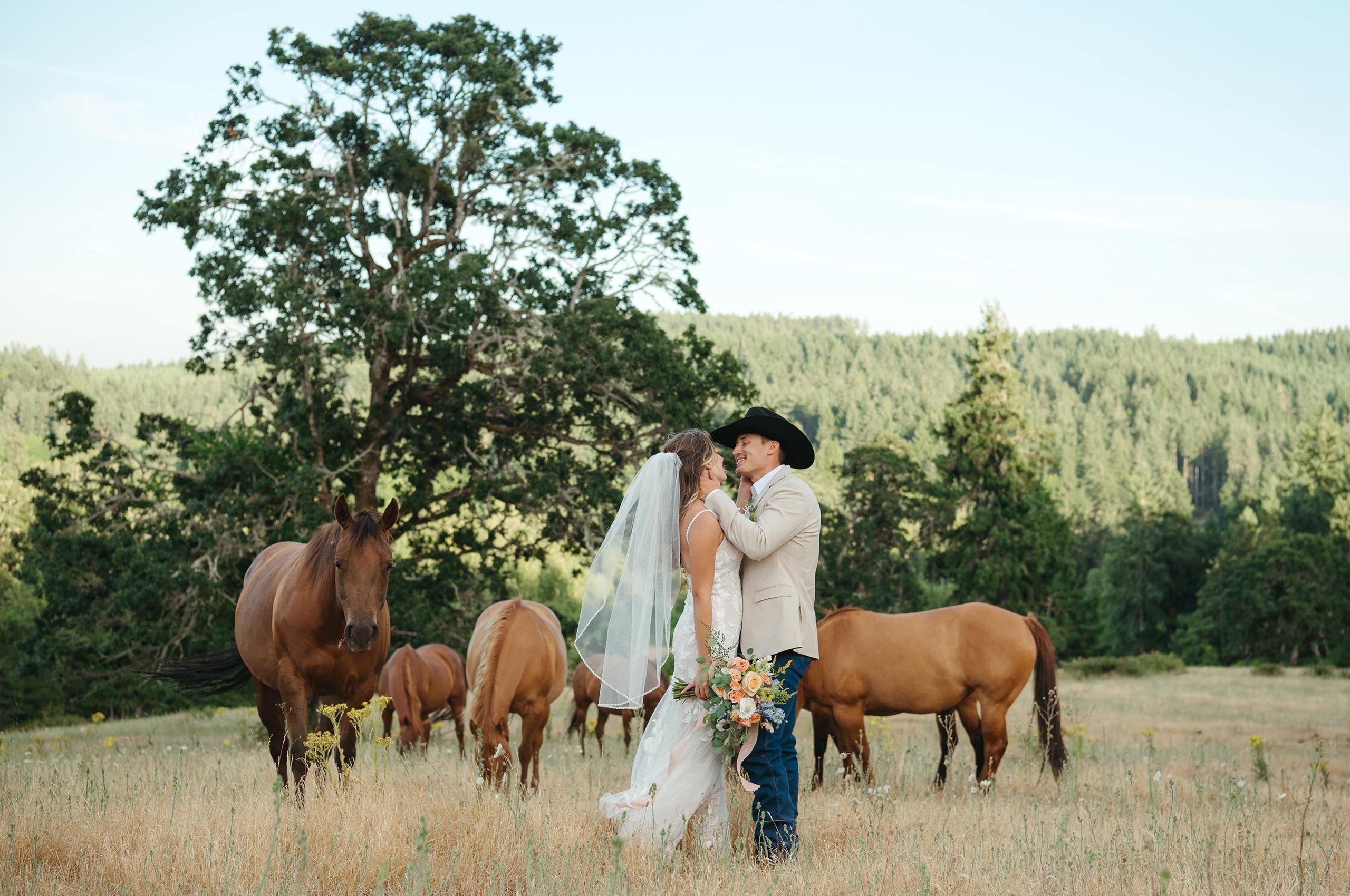 Horse ranch wedding