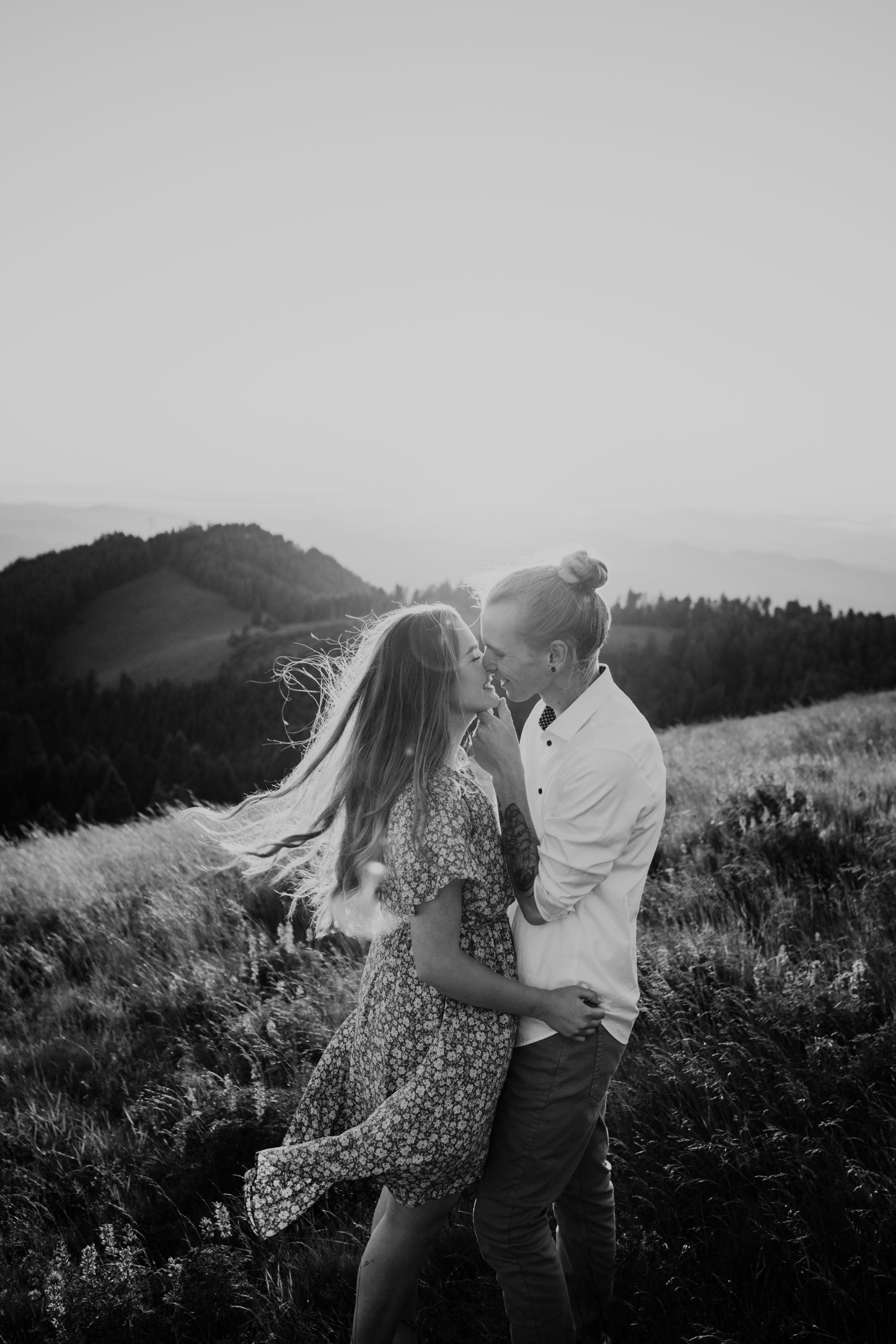 Marys Peak engagement photos