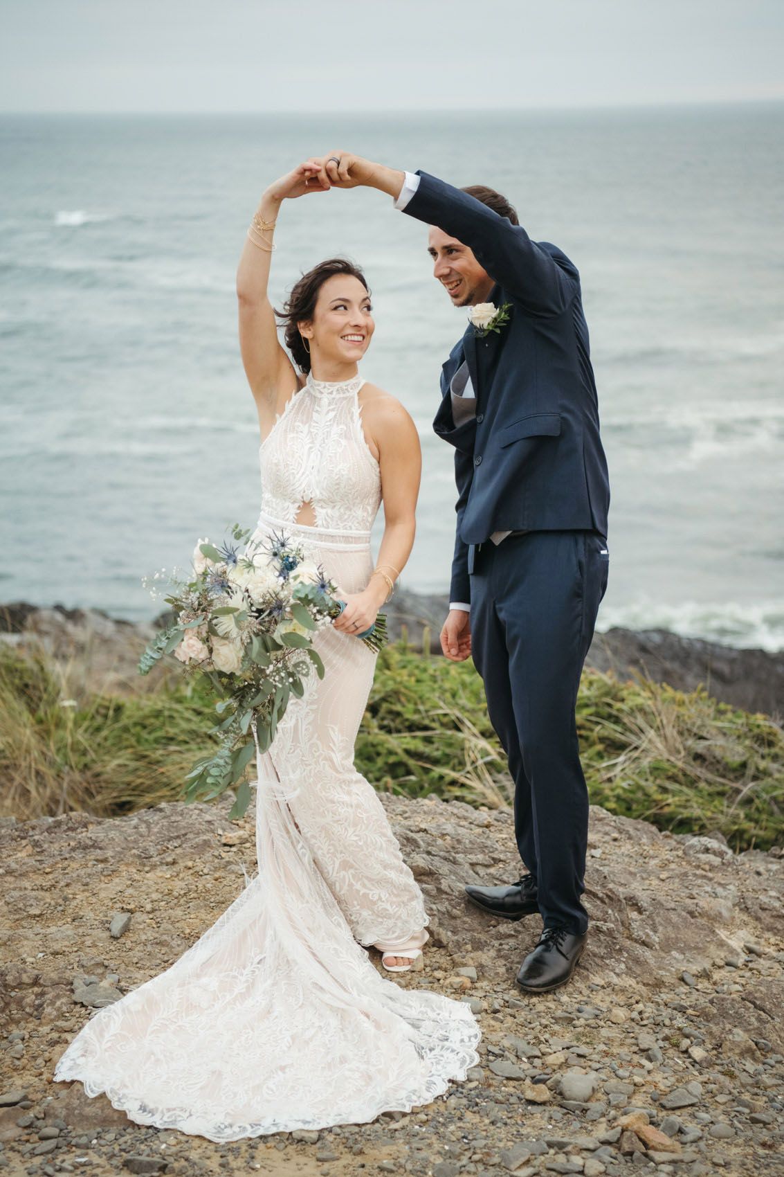 Oregon Coast wedding photos