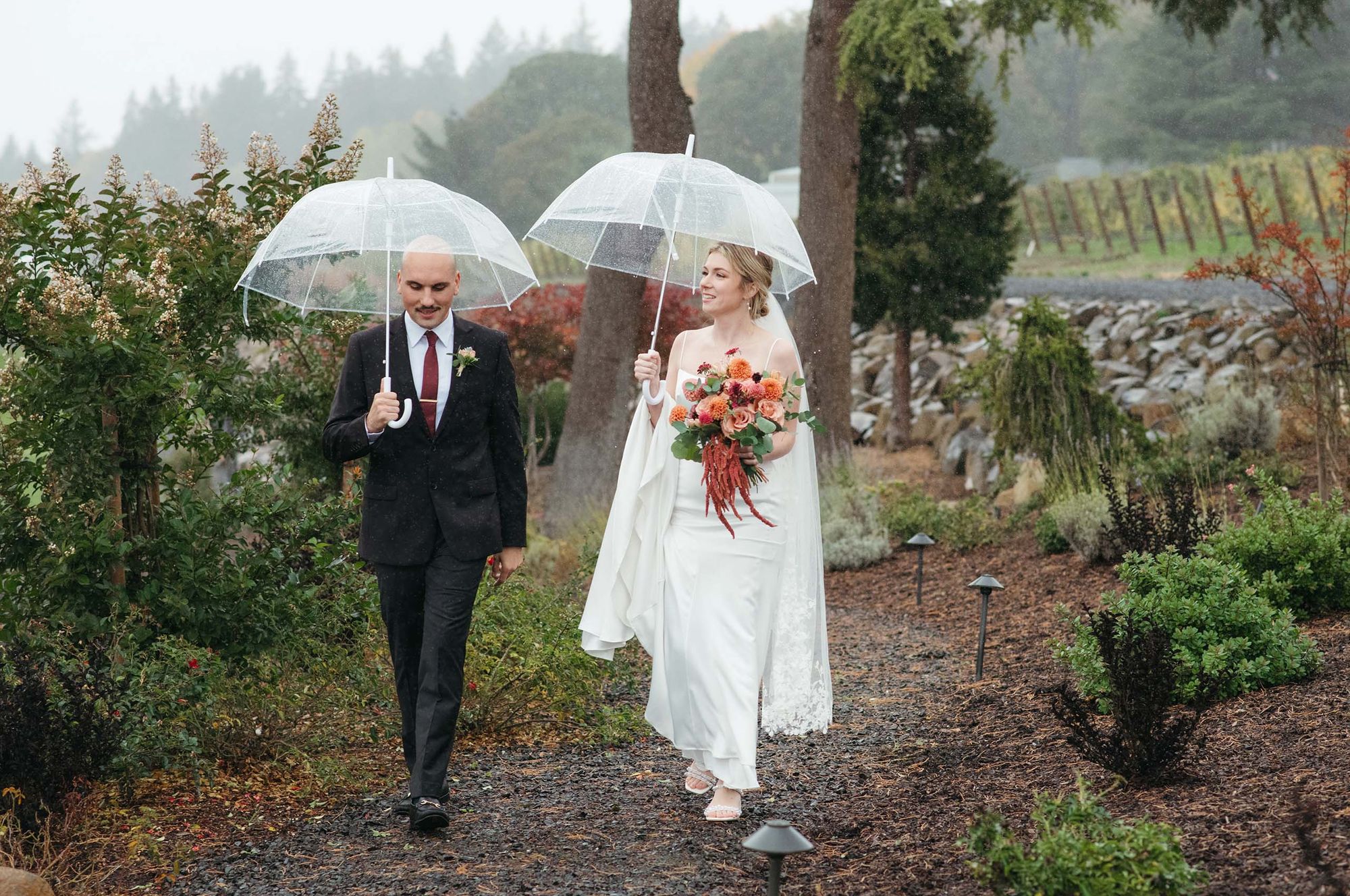 Fall wedding at West Hills Vineyards