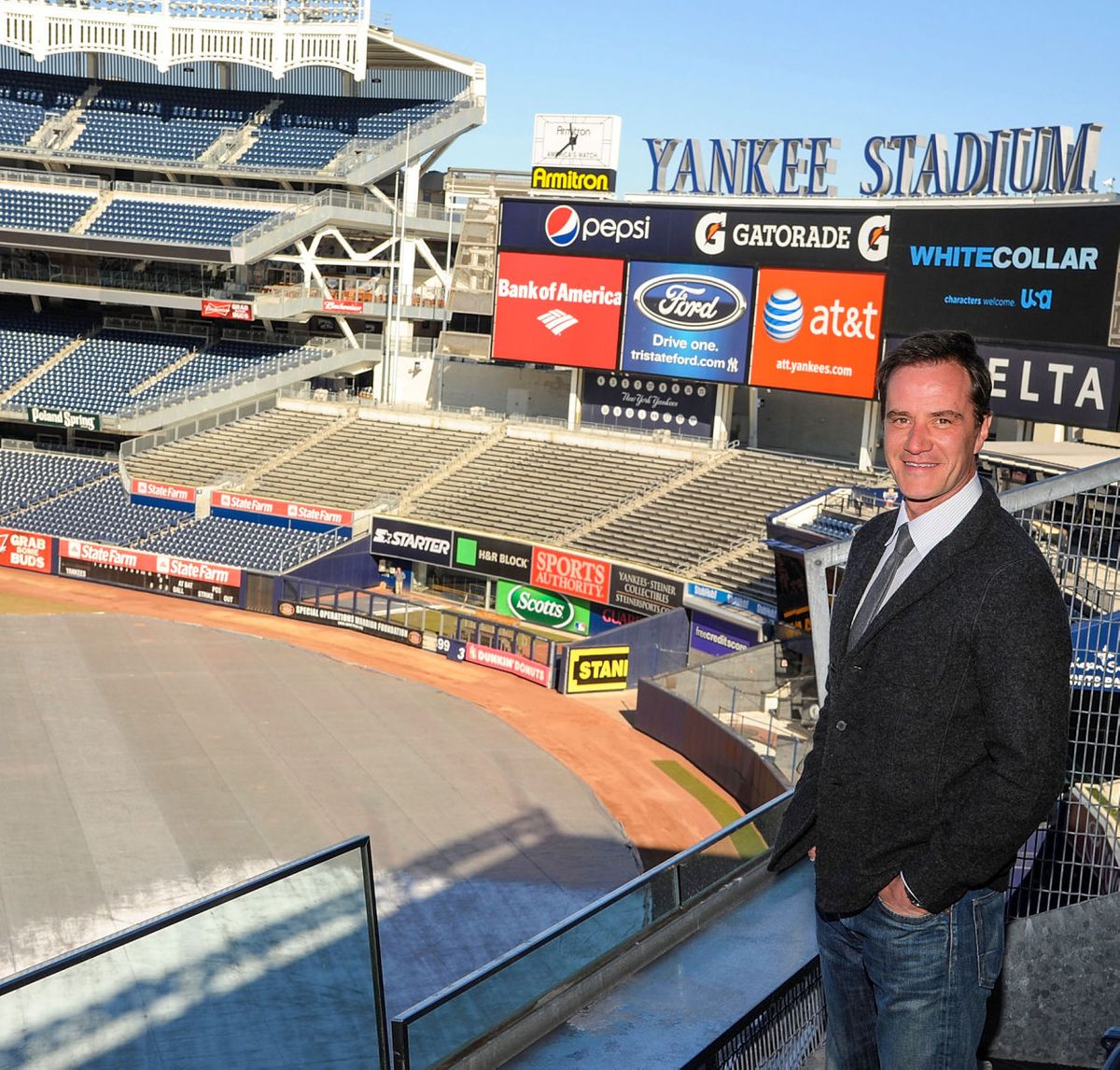Tim Dekay at Yankee Stadium