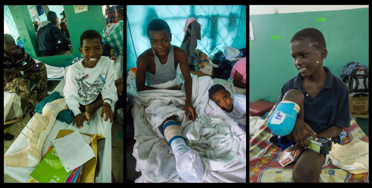 Kids at the Sacre Coeur hospital
