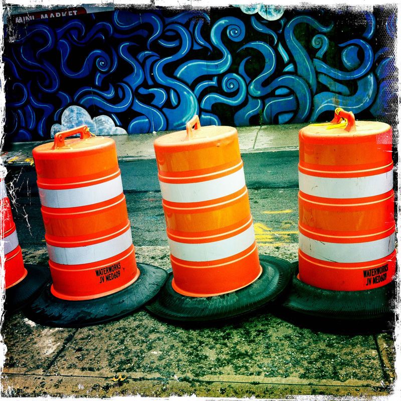Dr. Suess & traffic cones