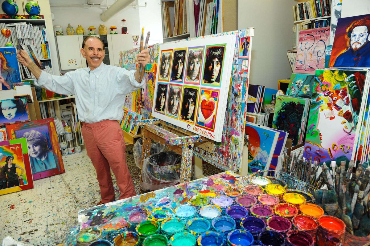 Peter max at his study