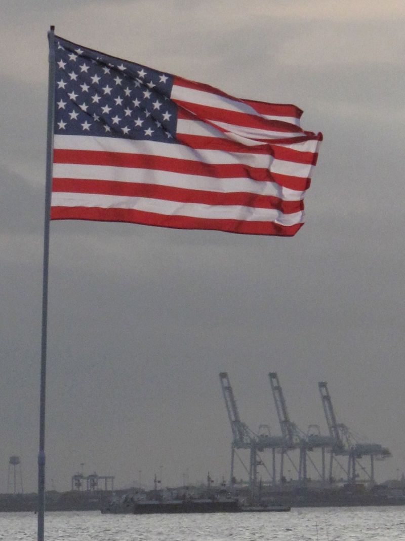 Stars & Stripes/New York bay
