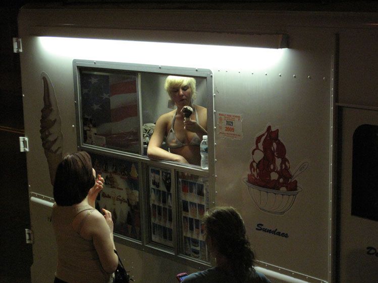 Genevieve sells ice-cream