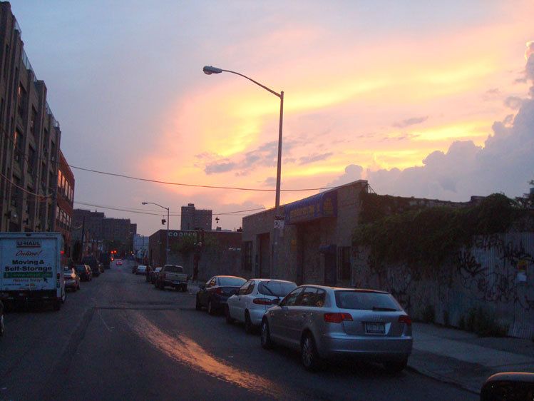 Sundown on Moore St.