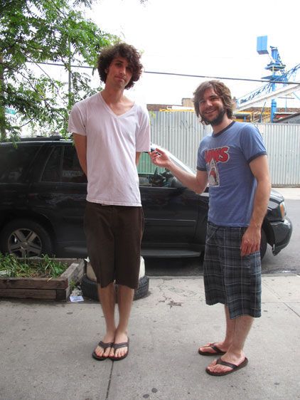 Donny (left) od the bans "My Sister in 1994" Michael Jarmus (right)