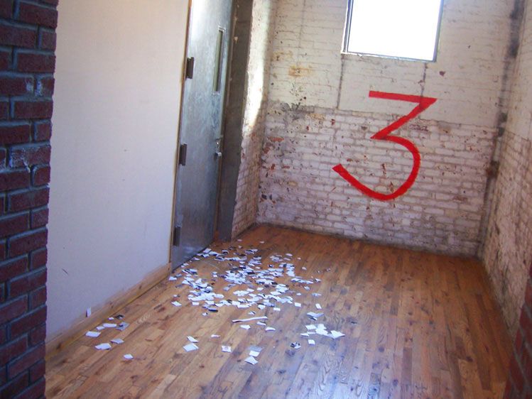 3rd floor - torn photos after a couple's feud
