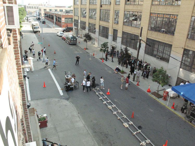 The view from Fuchs studio