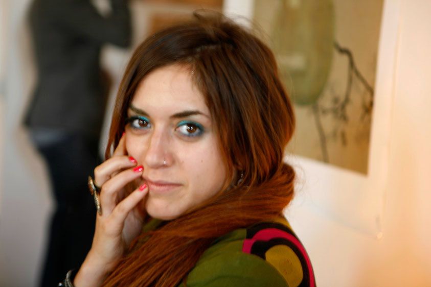 Yasmina Alexandra Nysten, one of the artists in the show. 1_MG_9439