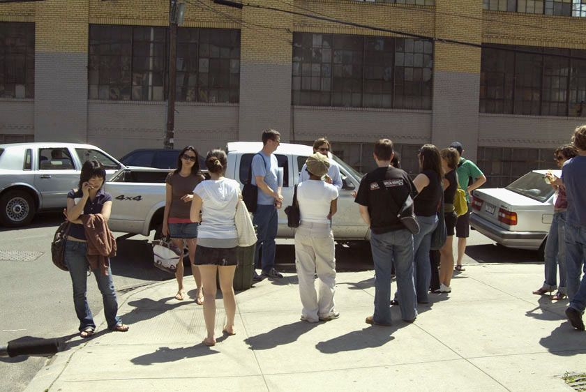 Students in Bushwick for Studio visits